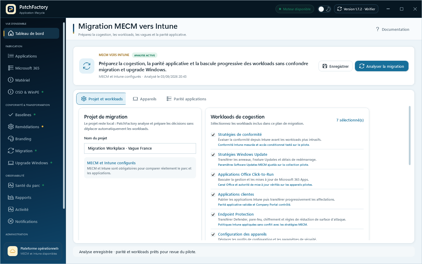 Projet de migration MECM vers Intune